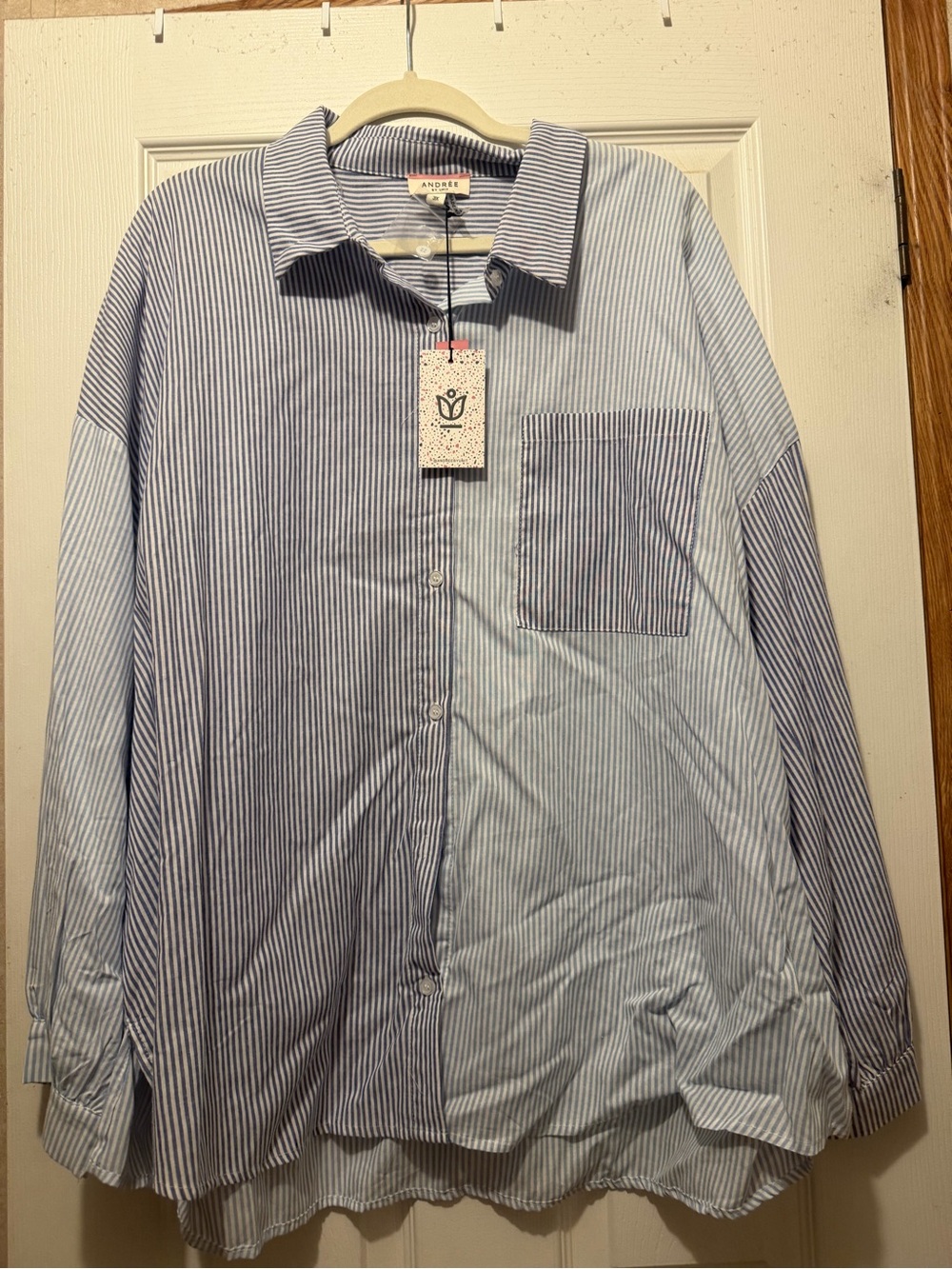 Andree Blue w/ Light Blue Stripe Contrast